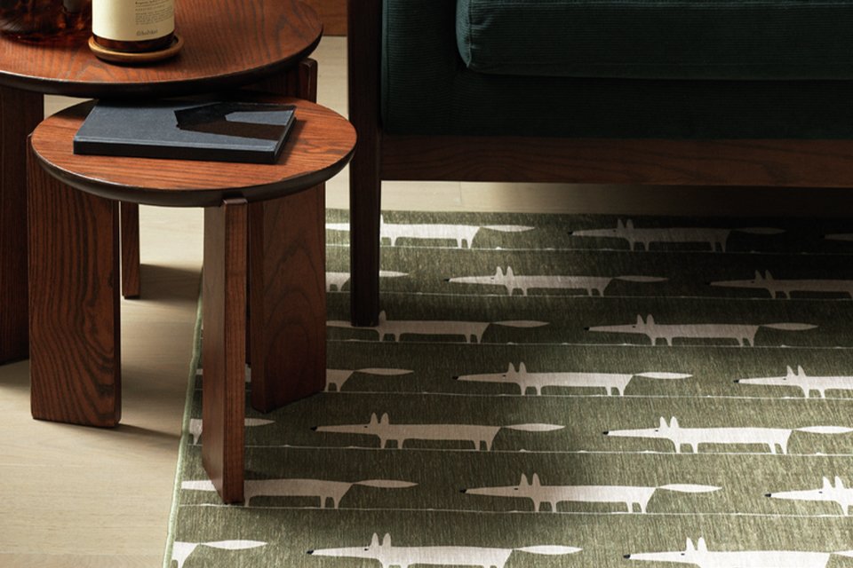 Habitat x Scion Mr Fox Printed Rectangular Rug.